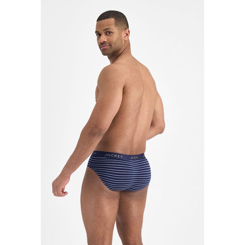 Jockey Comfort Cotton Stripe Briefs (2 Pack) image number 1